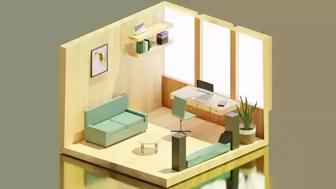3d Living Office