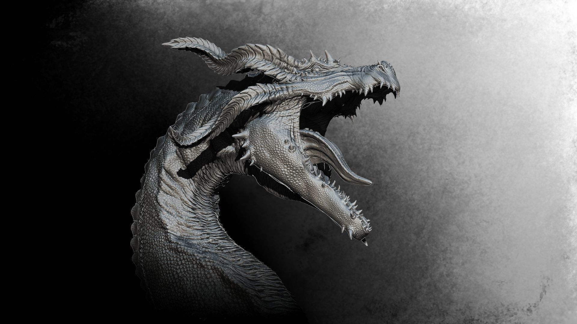 Dragon Head 02 3D print model