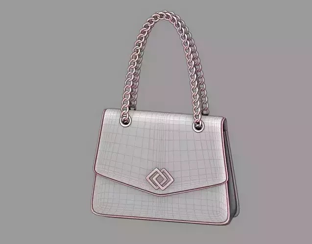 Bag with chain handle 3D model