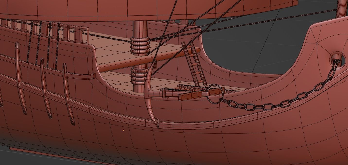 Caravel - La Pinta - Carabela La pinta 3D model_5