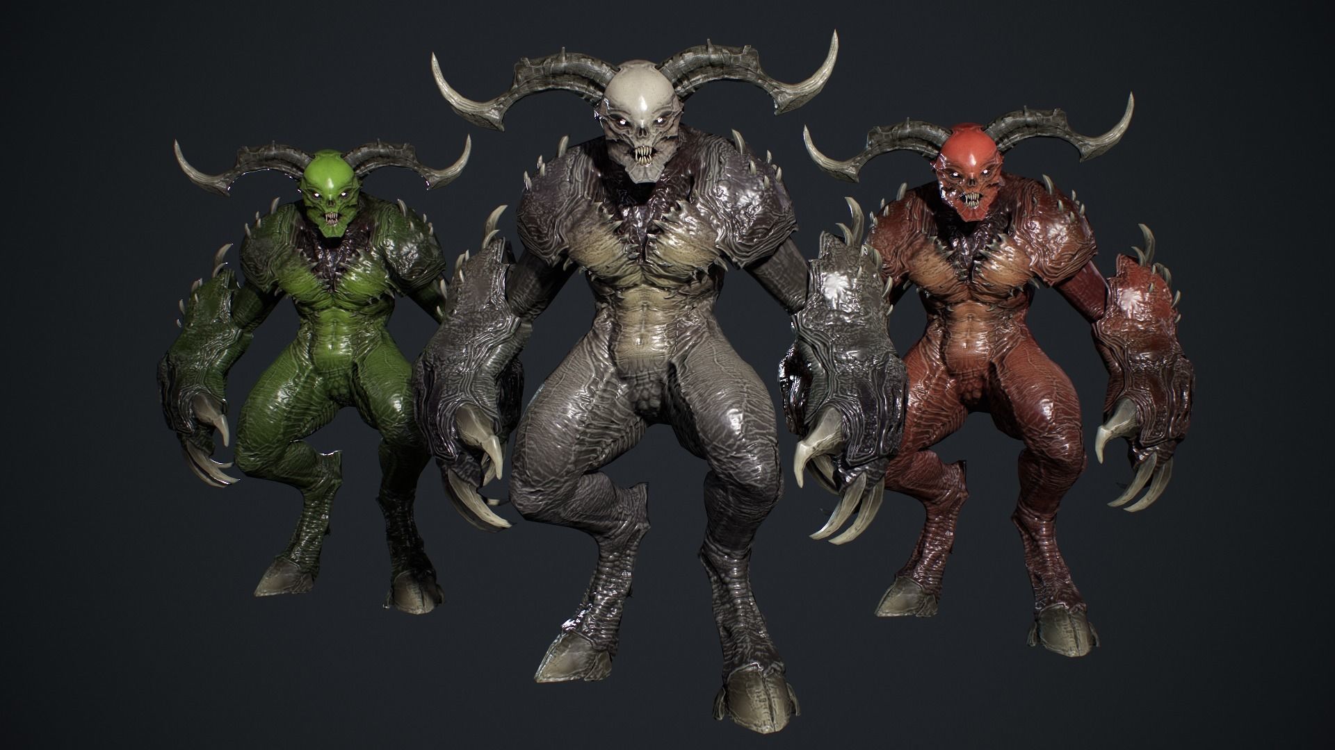 Hell Demon super pack 3D Model Collection_40