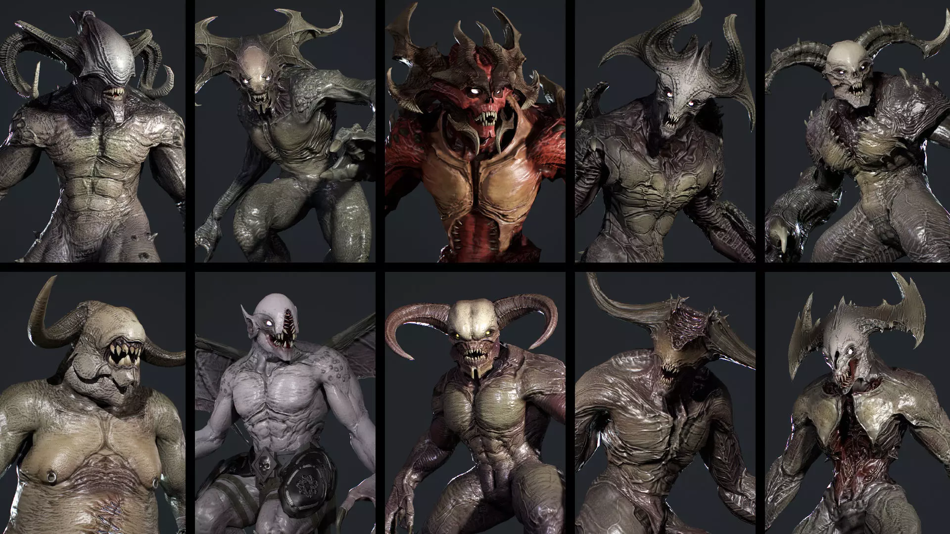 Hell Demon super pack 3D Model Collection_0