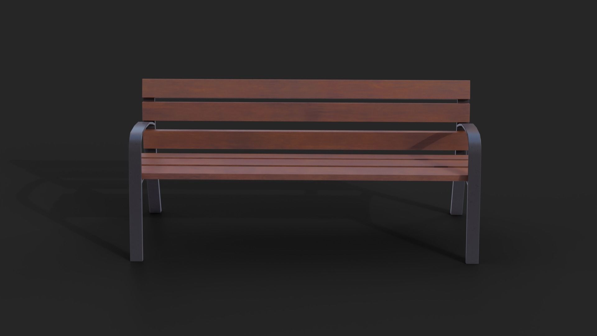 Collection of three Modo benches  low poly Low-poly 3D model_5