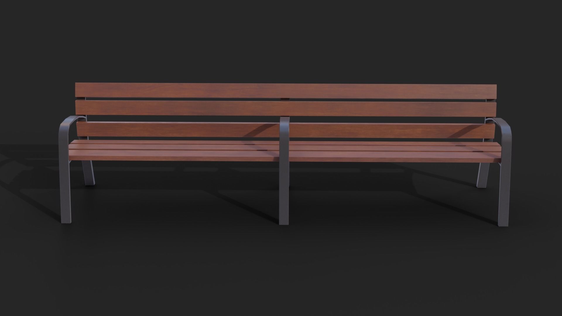 Collection of three Modo benches  low poly Low-poly 3D model_8