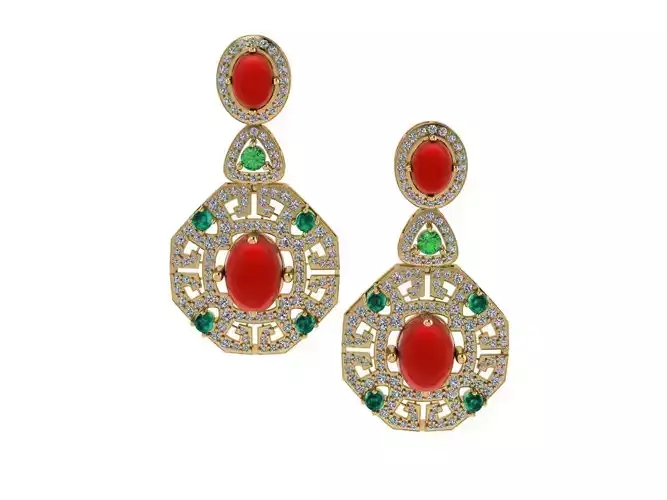 Earrings 3D print model