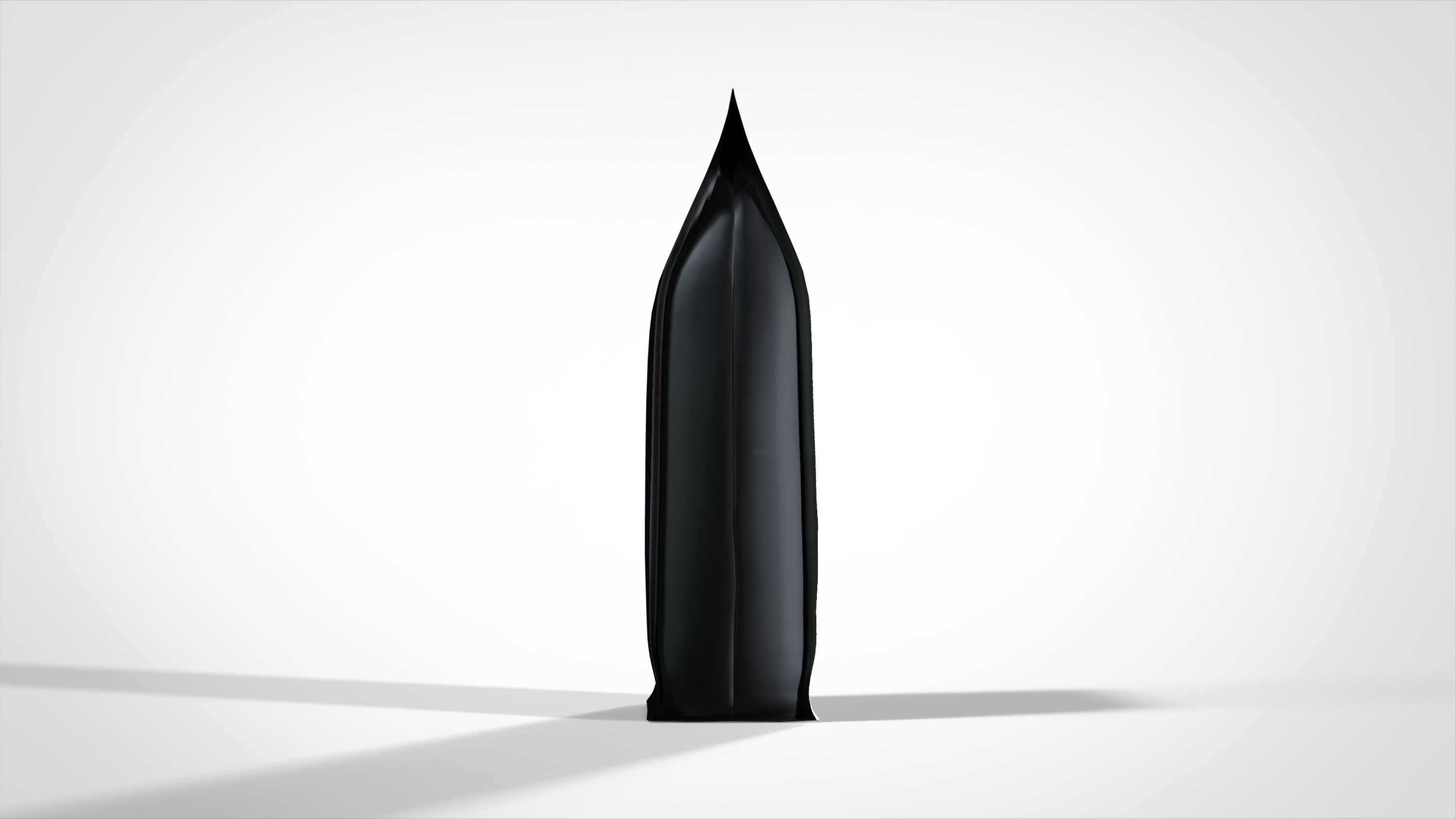 Package Coffee Doypack mock-up pough bag Low-poly 3D model_8