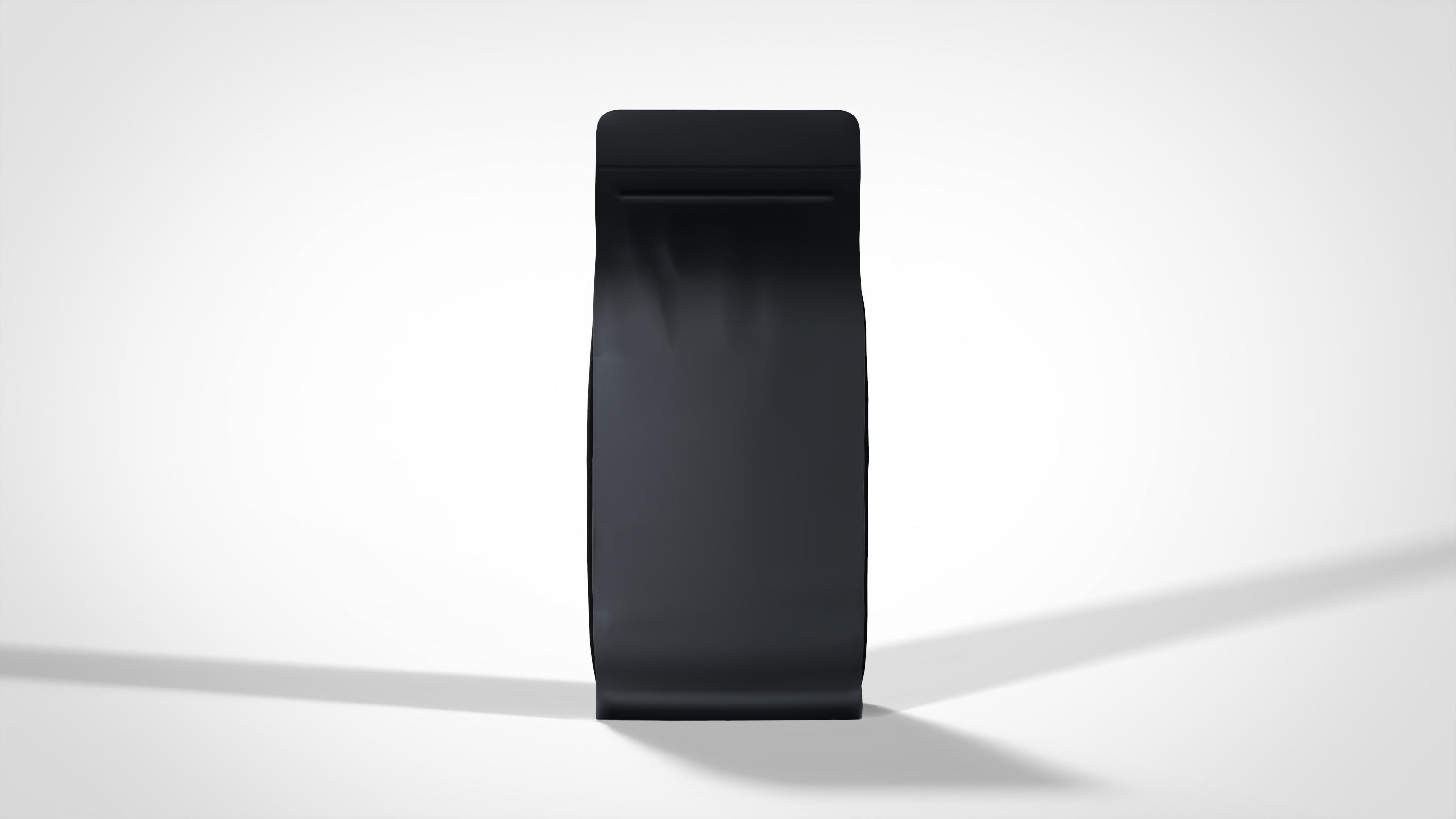 Package Coffee Doypack mock-up pough bag Low-poly 3D model_5