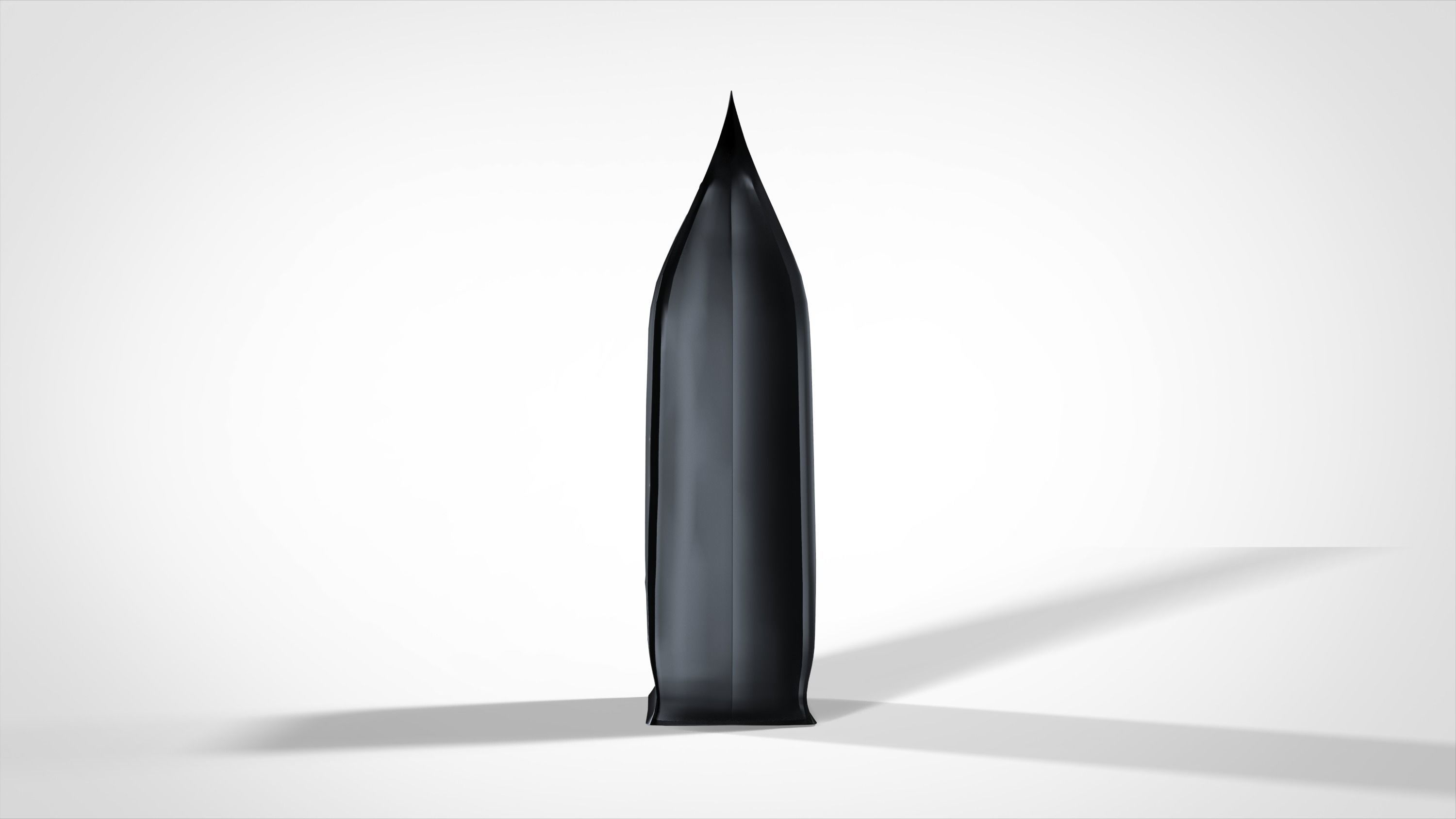 Package Coffee Doypack mock-up pough bag Low-poly 3D model_7