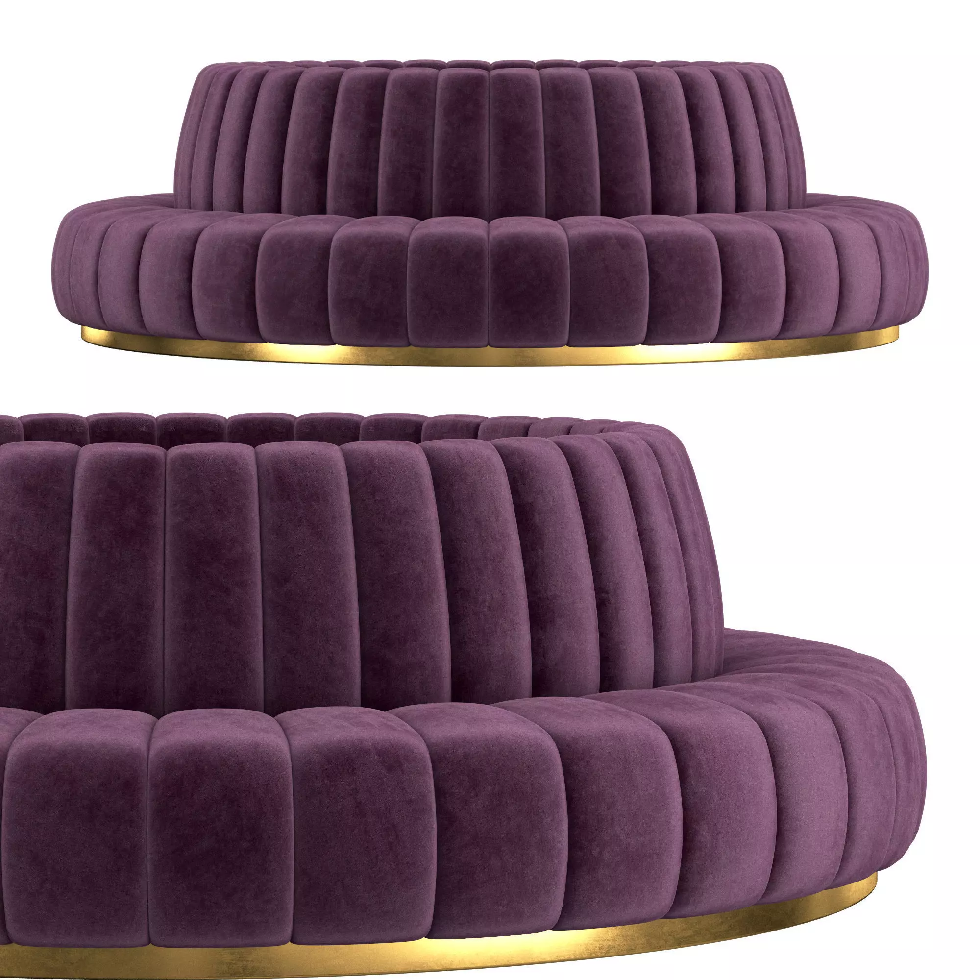 Lobby sofa 010 3D model_0