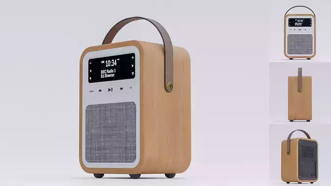 Wooden Portable Radio