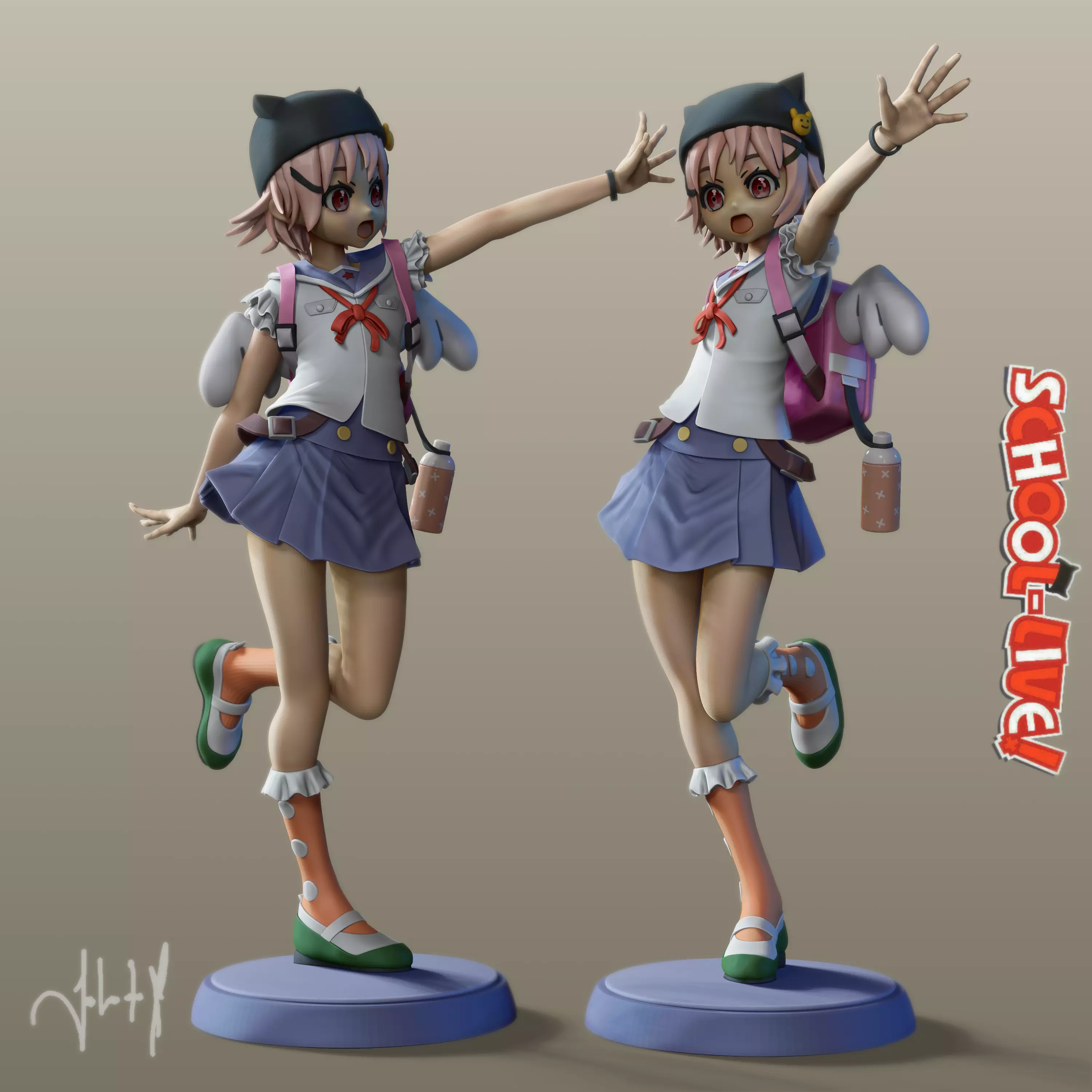Gakkou Gurashi 3D print model