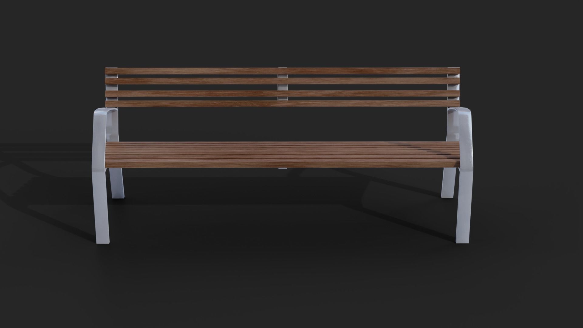 Romantico Barcelona Bench Low-Poly Low-poly 3D model_3