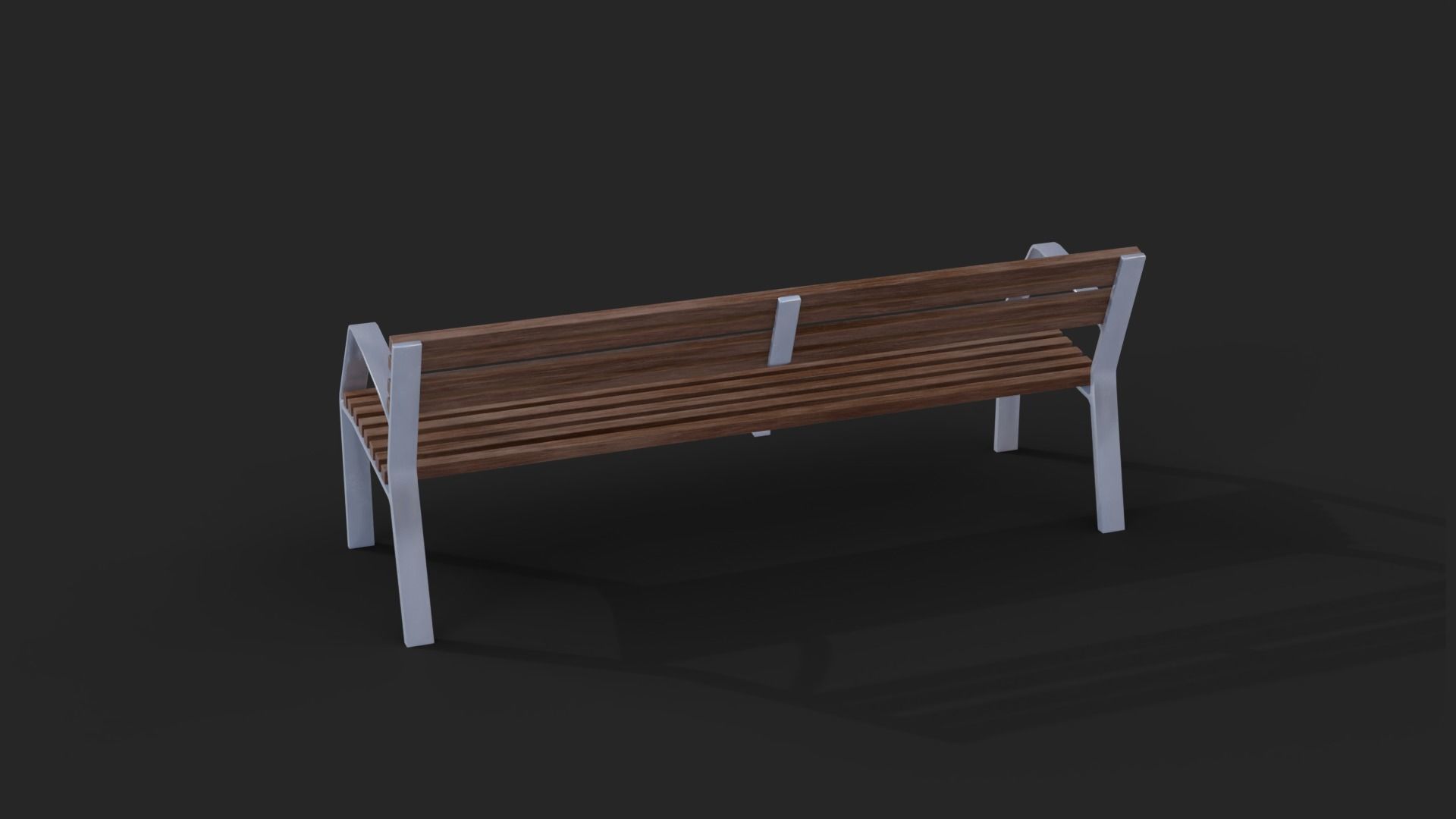 Romantico Barcelona Bench Low-Poly Low-poly 3D model_6
