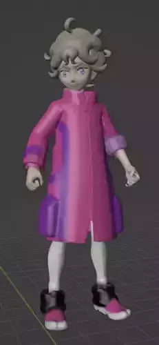 Bede pokemon trainer  3D print model