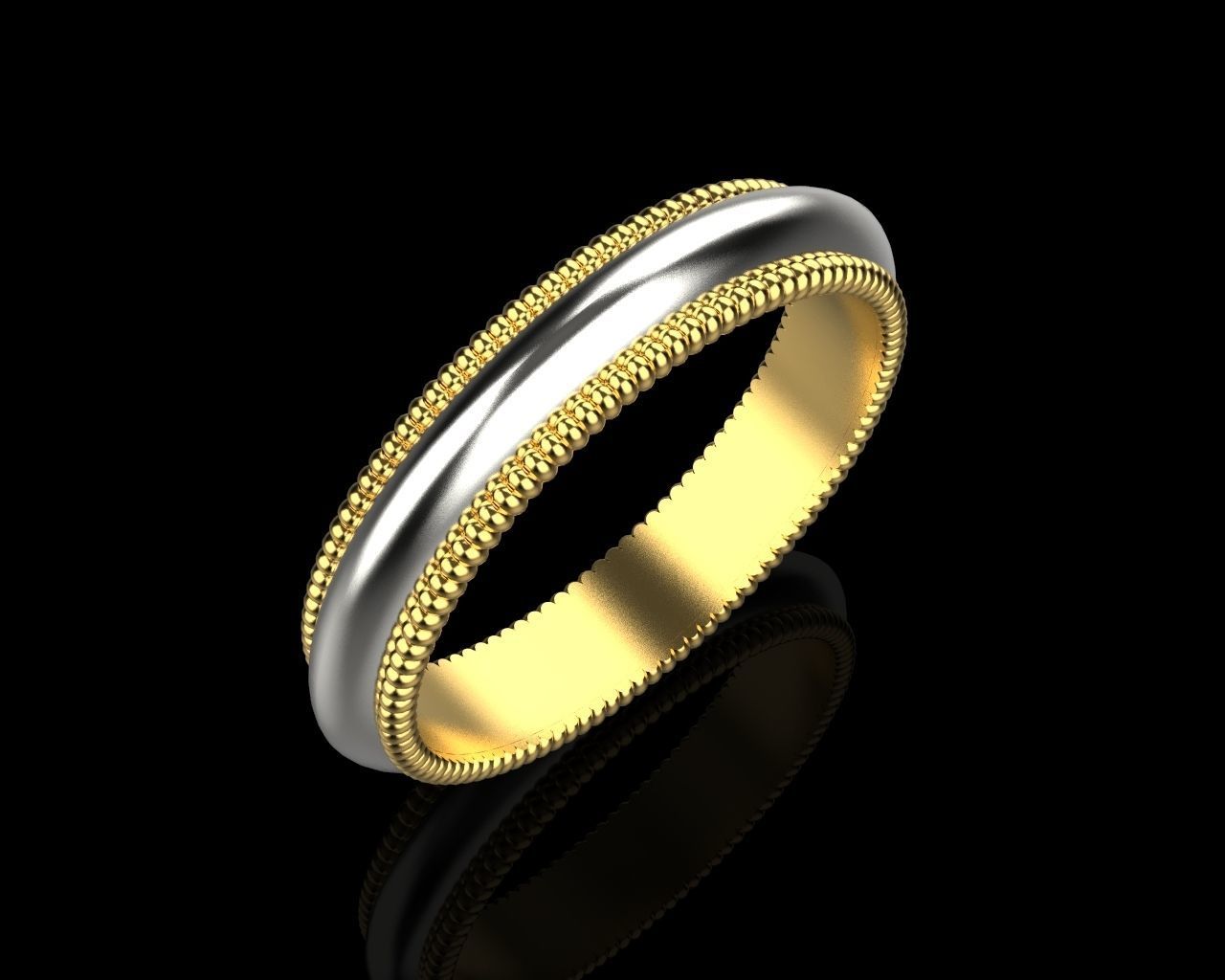 wedding ring 133 3D print model_11