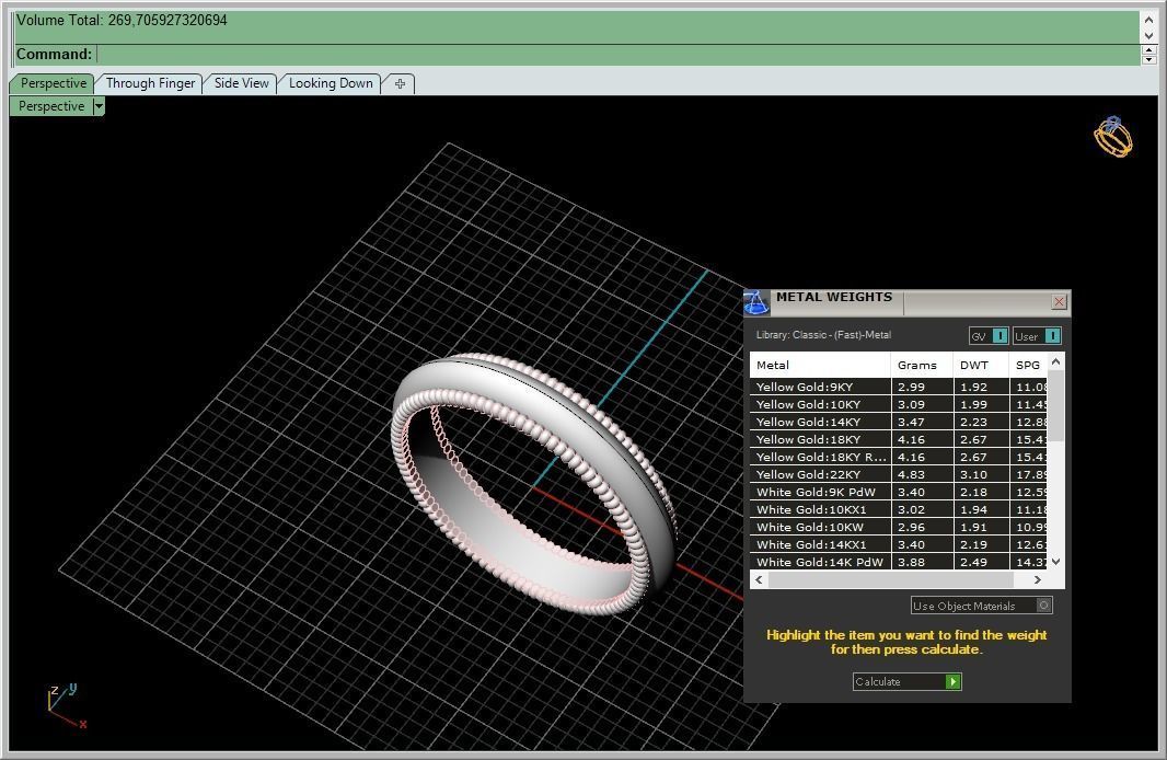 wedding ring 133 3D print model_9