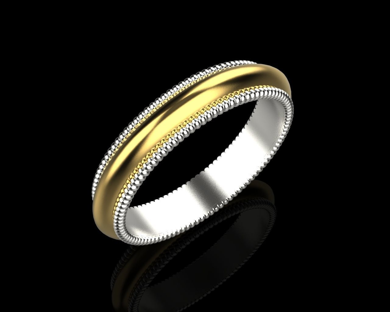 wedding ring 133 3D print model_6