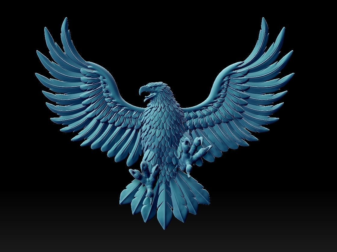 eagle 3D print model_7