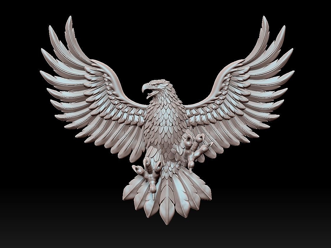 eagle 3D print model_13