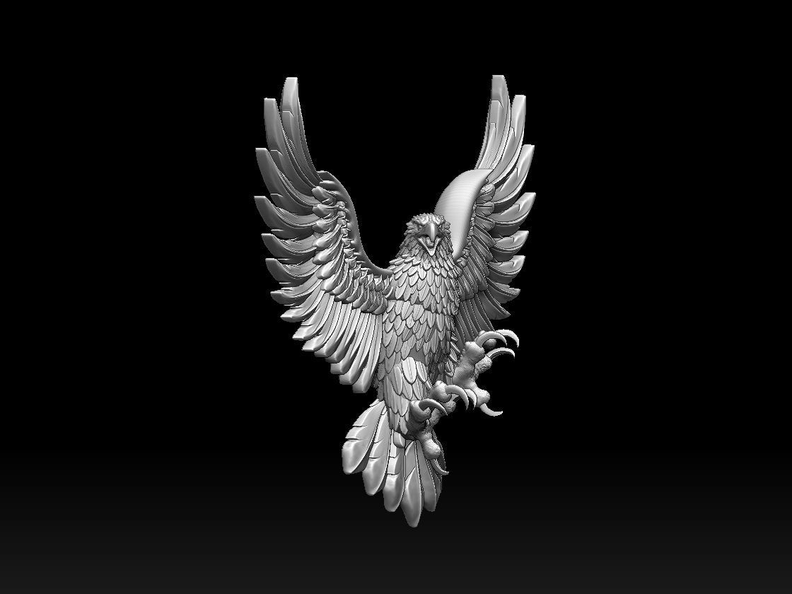 eagle 3D print model_1