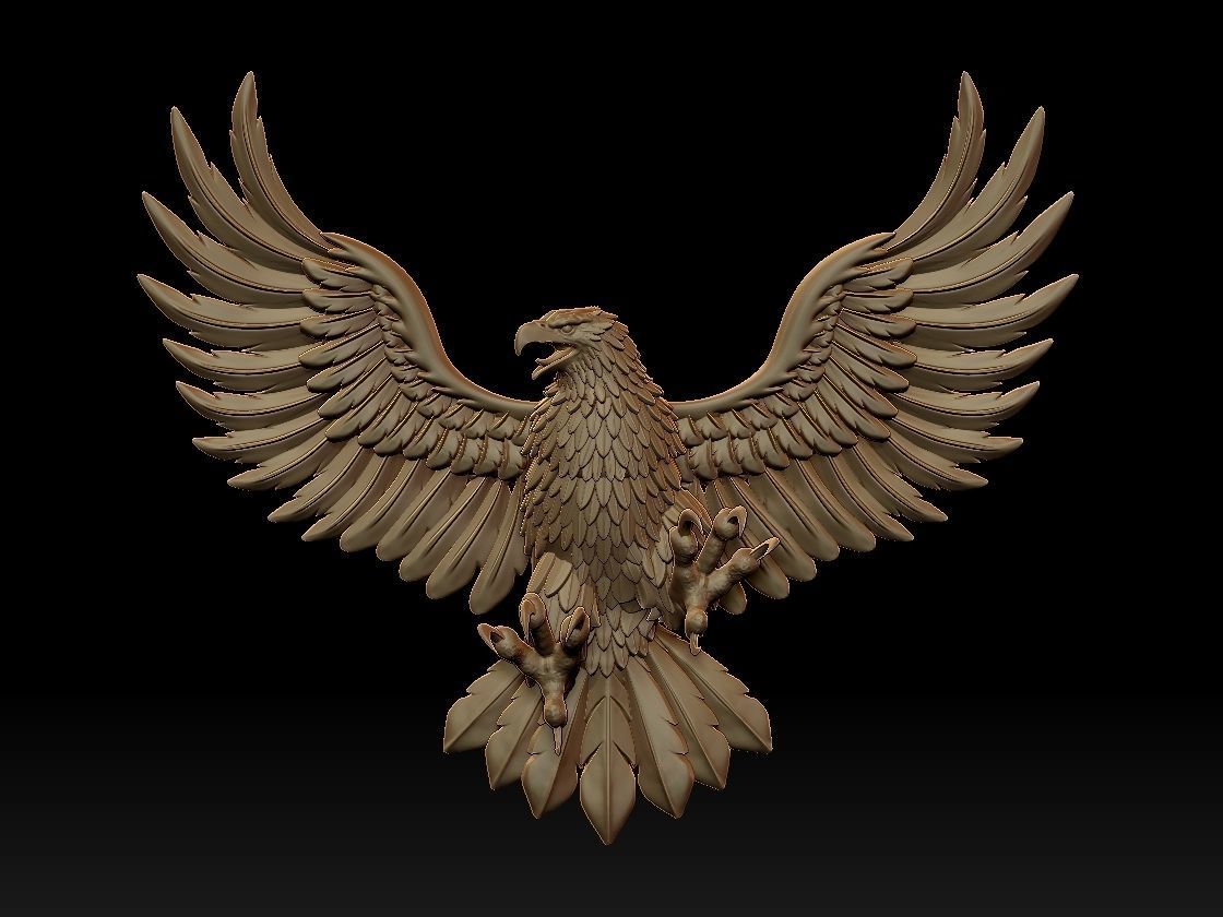 eagle 3D print model_11