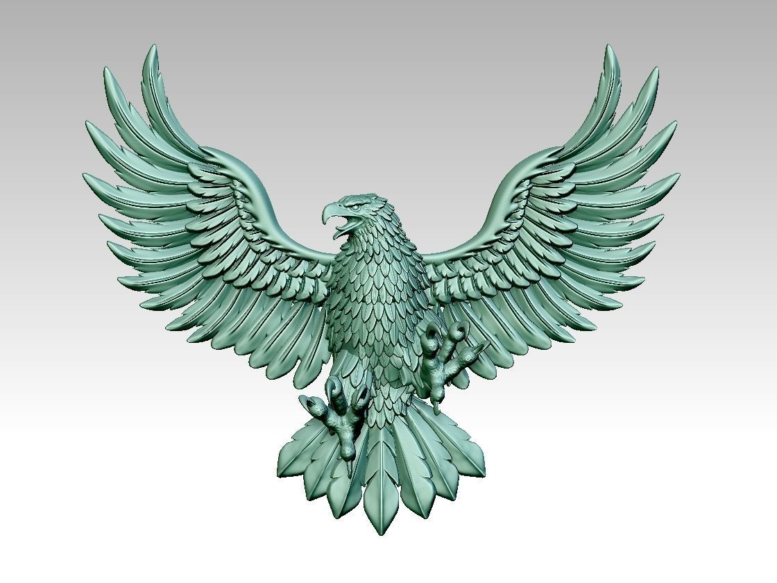 eagle 3D print model_10
