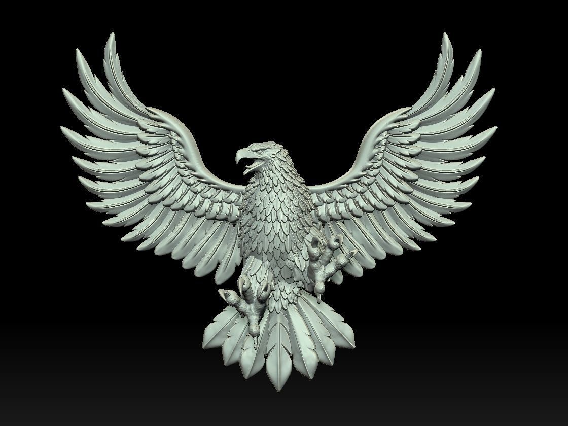 eagle 3D print model_12
