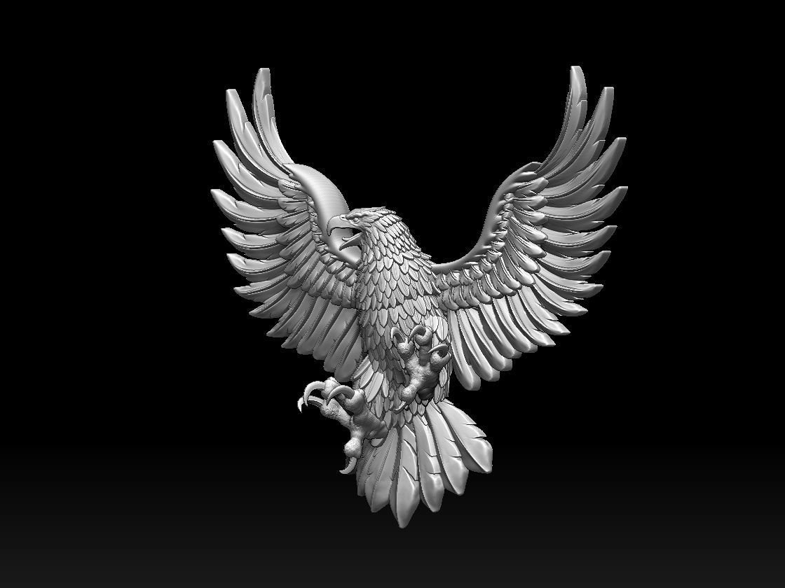 eagle 3D print model_2