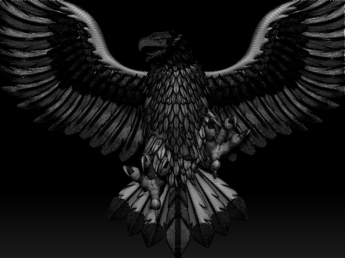 eagle 3D print model_9