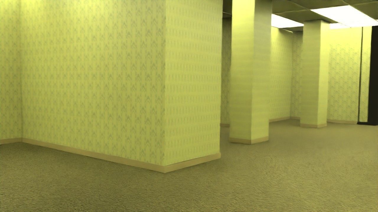 Backrooms Level 0 level 1 and level 2 Low-poly 3D model_3