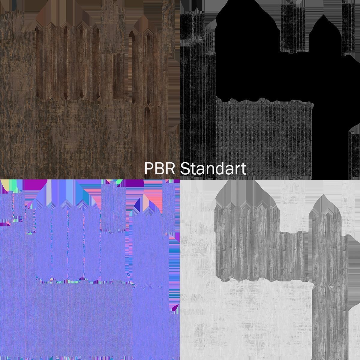 Realistic Medieval Watchtower Low-poly 3D model_13