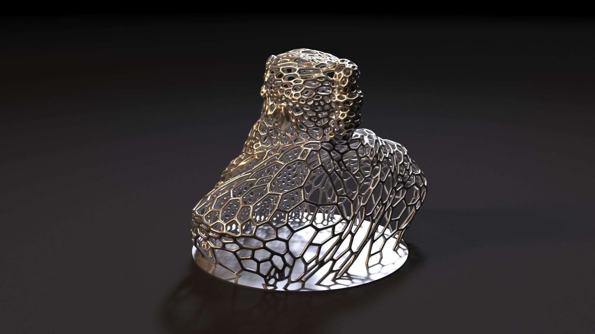 Dwarf bust 3D print model_3