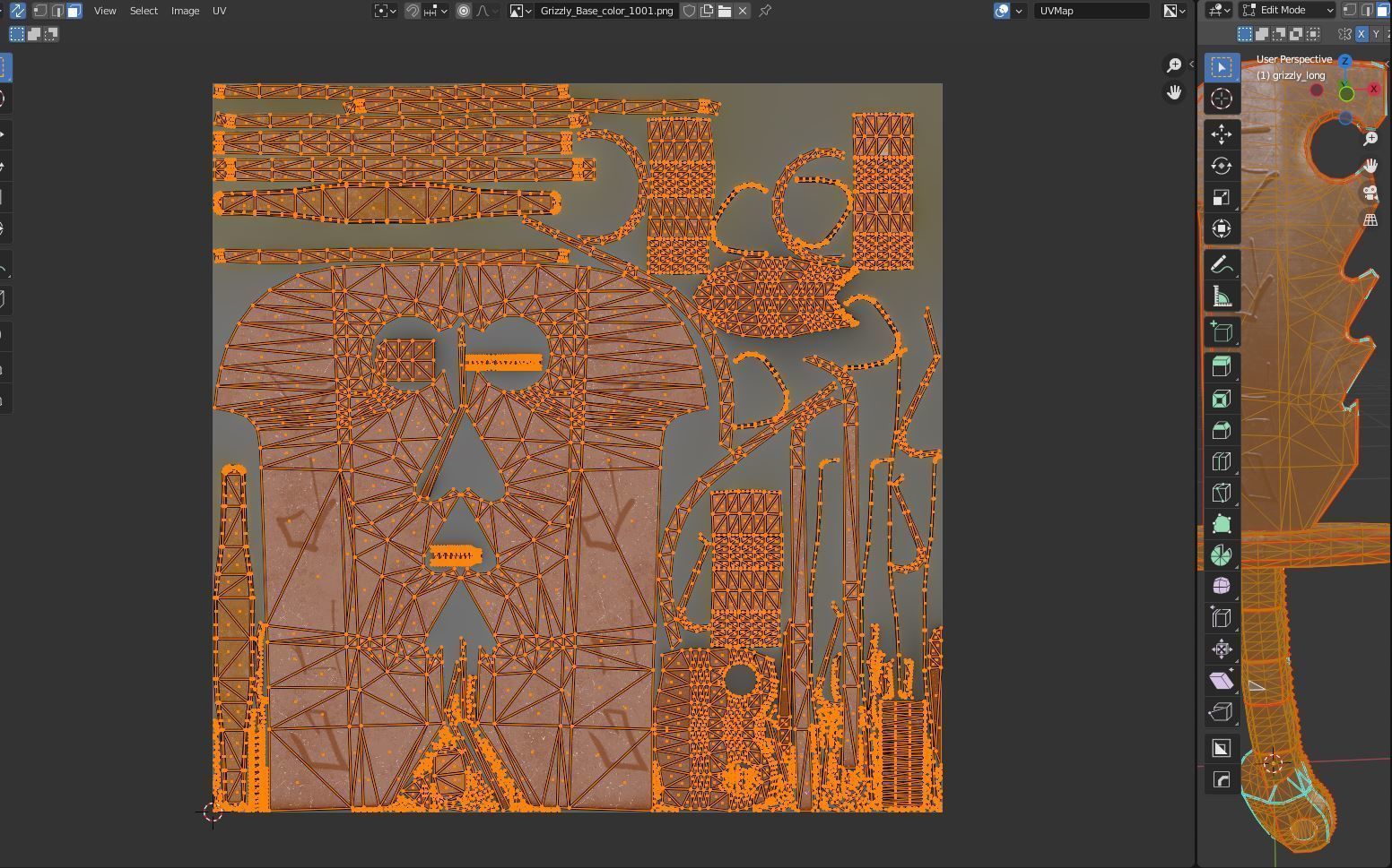Diablo Inspired Grizzly Sword - Two Handed Low-poly 3D model_9