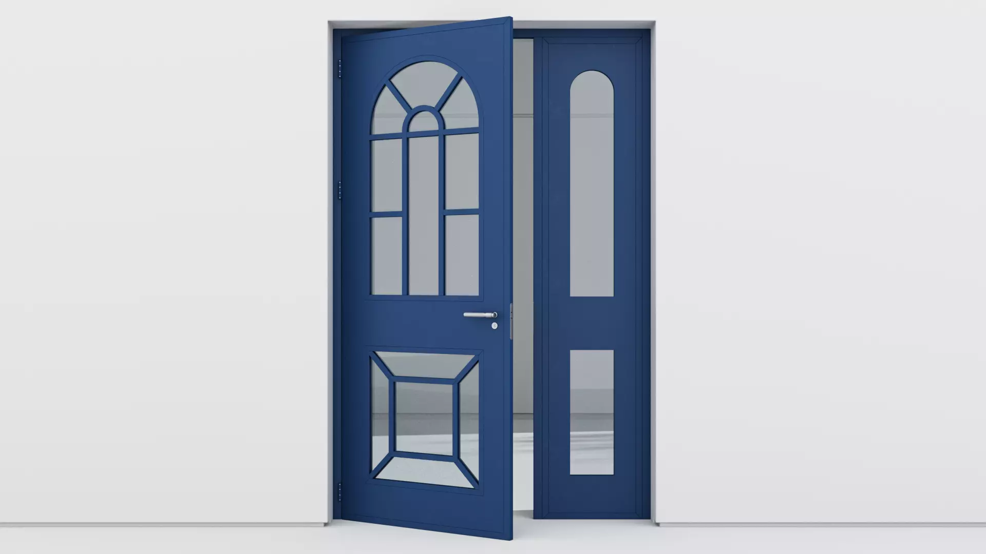 Aluminium door 364 3D model_0