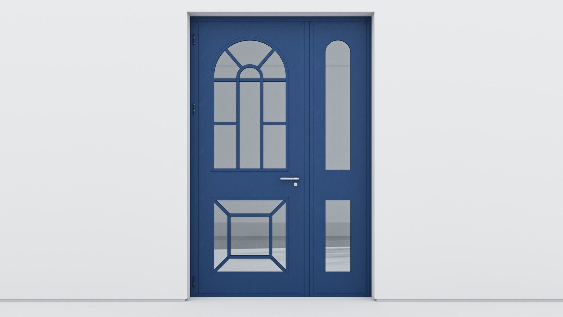 Aluminium door 364 3D model_1