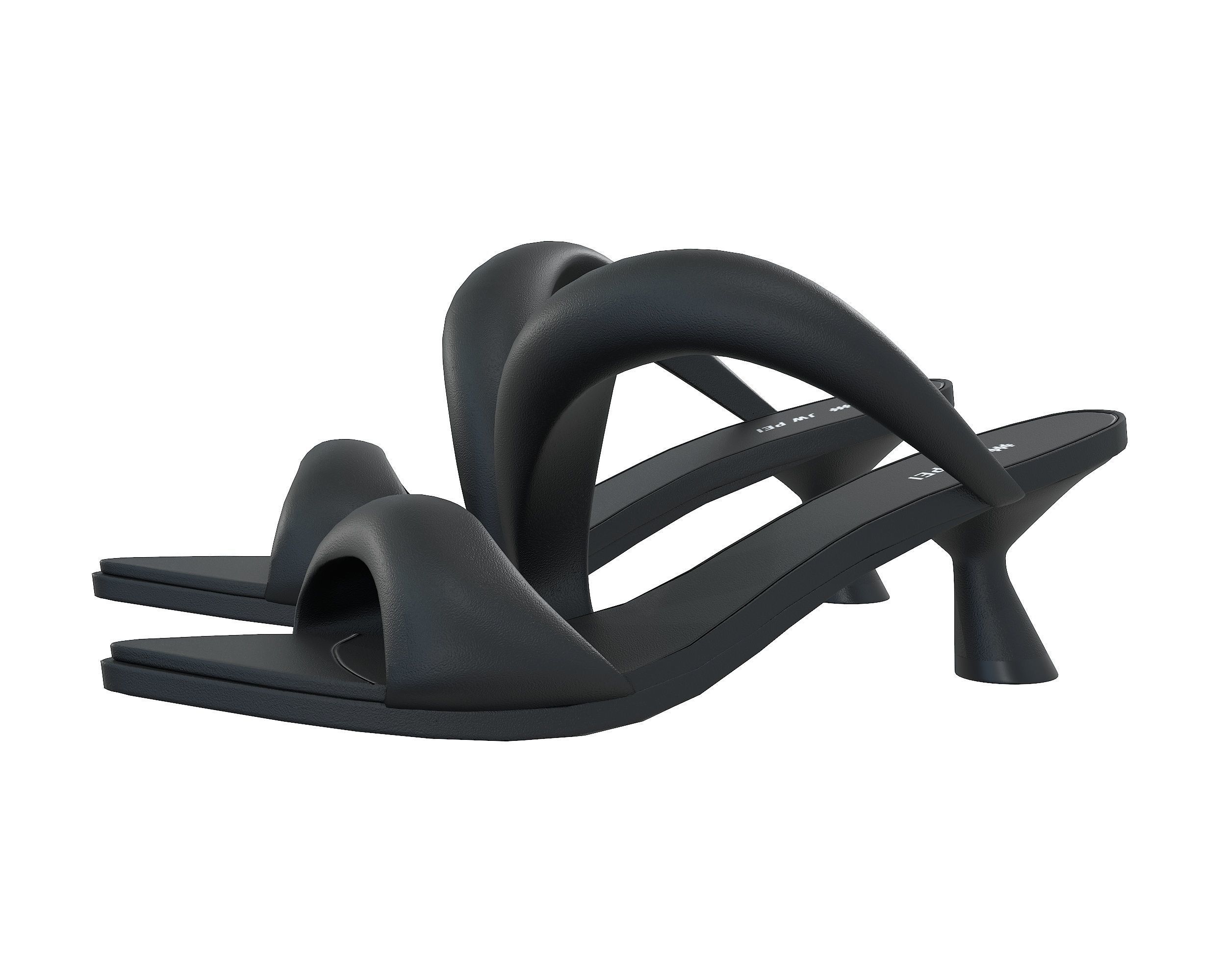 JW PEI Sara Mule Sandals Low-poly 3D model_7