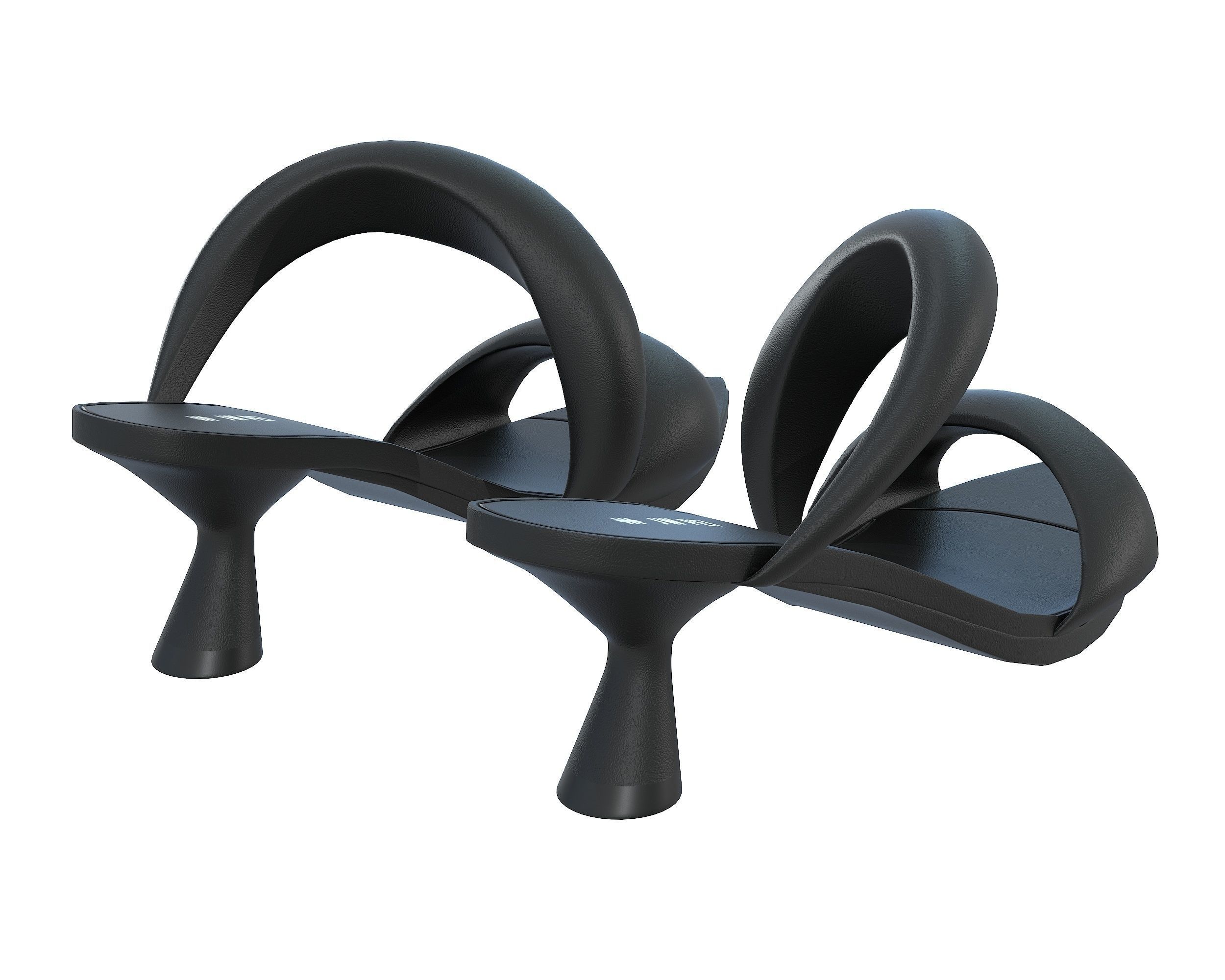 JW PEI Sara Mule Sandals Low-poly 3D model_8