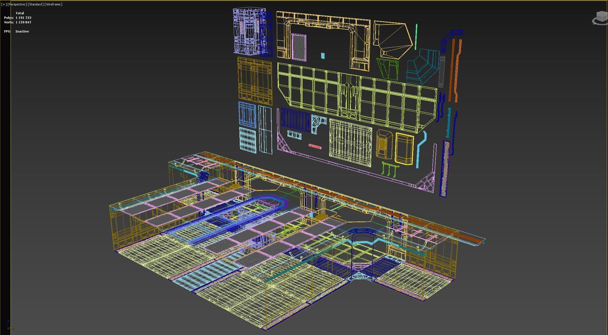 Sci-Fi Panel SET 2 3D model_15
