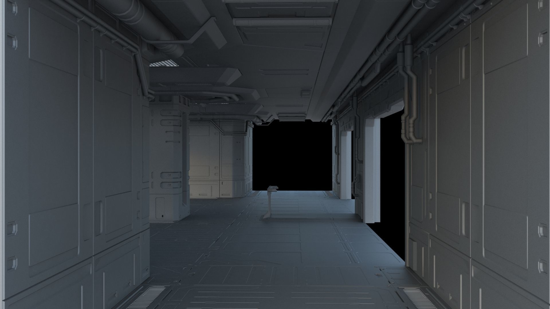 Sci-Fi Panel SET 2 3D model_13