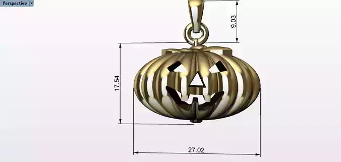 Halloween Pumpkin Necklace Pendant Jewelry Charm Horror Gifts 3D print model Halloween Pumpkin Necklace Pendant Jewelry Charm Horror Gifts 3D print model