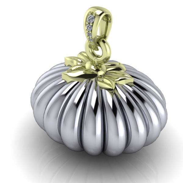 Halloween Pumpkin Necklace Pendant Jewelry Charm Horror Gifts 3D print model_4