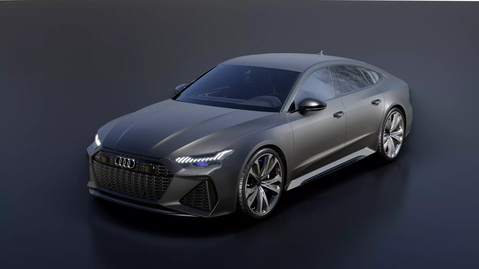 AUDI-RS7 Low-poly 3D model