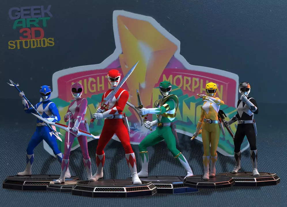 MMPR - Mighty Morphin Power Rangers Collection for 3D Print _0
