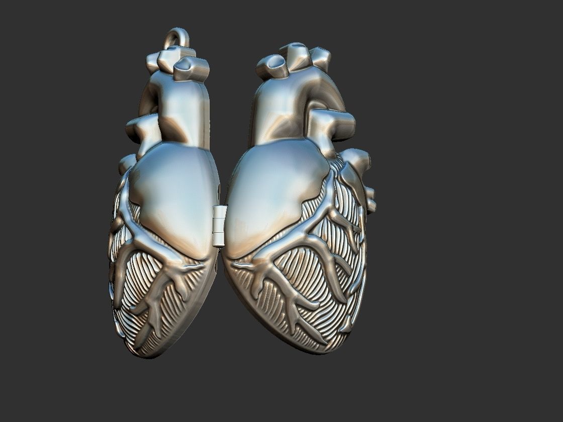 Heart Reliquary - Photo Holder - Relicario 3D print model_2