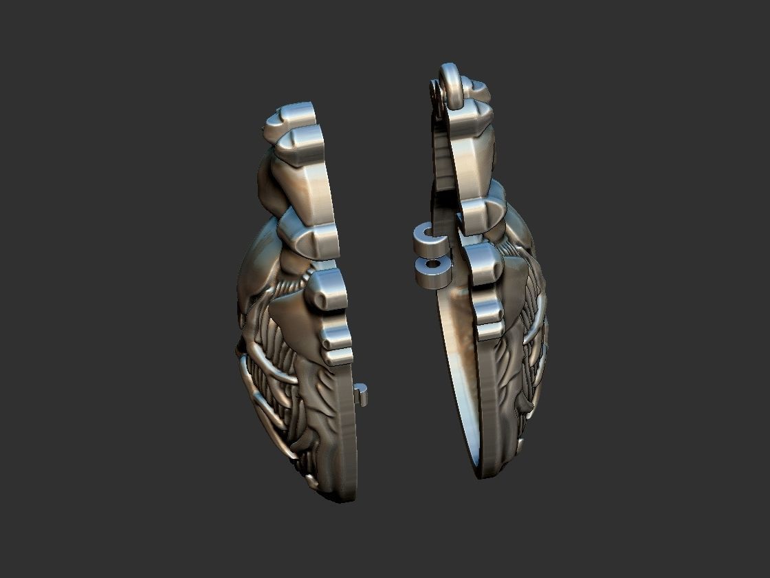 Heart Reliquary - Photo Holder - Relicario 3D print model_15