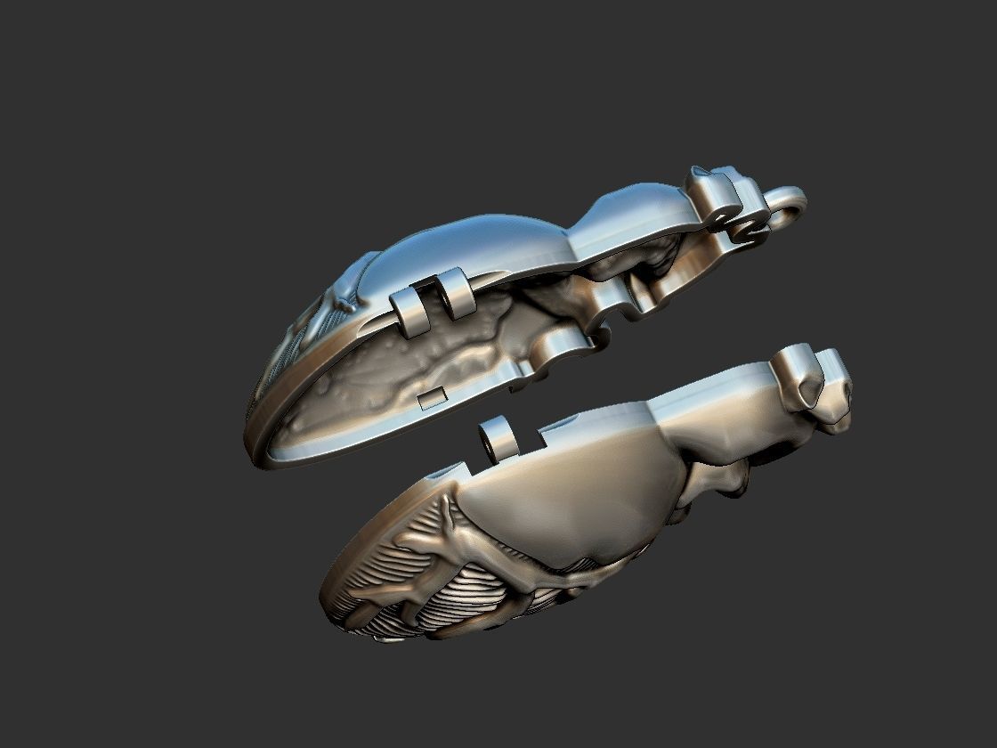 Heart Reliquary - Photo Holder - Relicario 3D print model_16