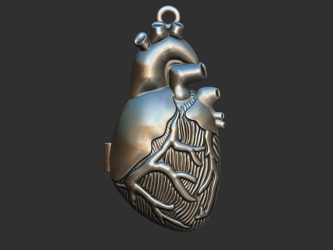Heart Reliquary - Photo Holder - Relicario 3D print model_19
