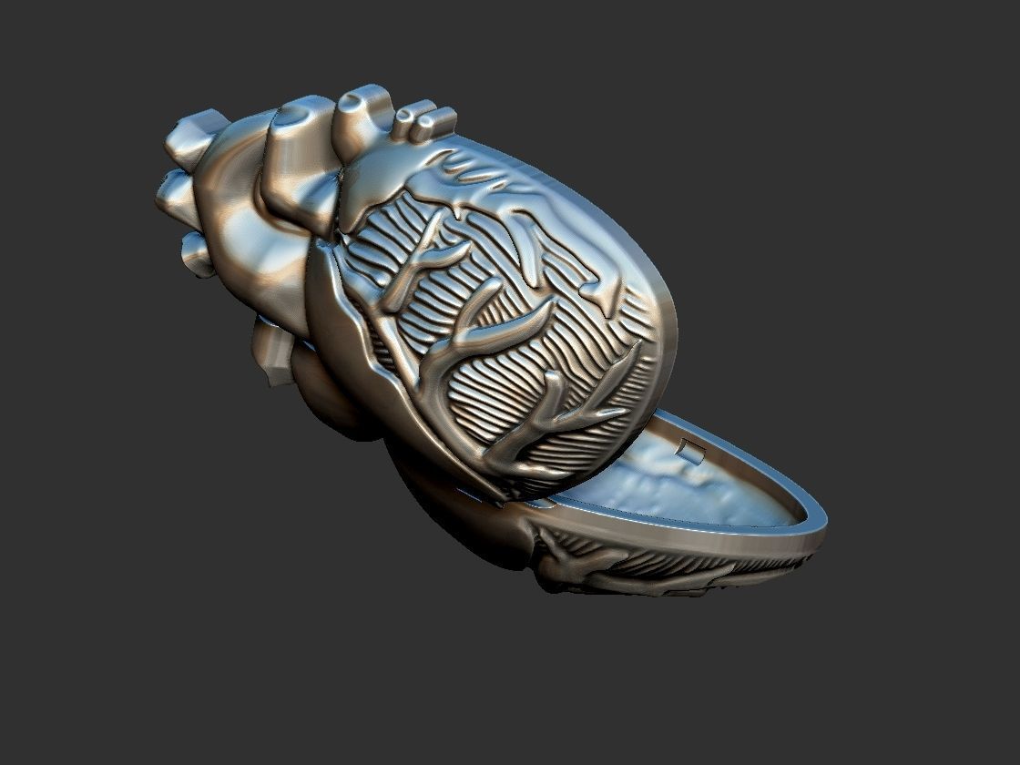 Heart Reliquary - Photo Holder - Relicario 3D print model_8