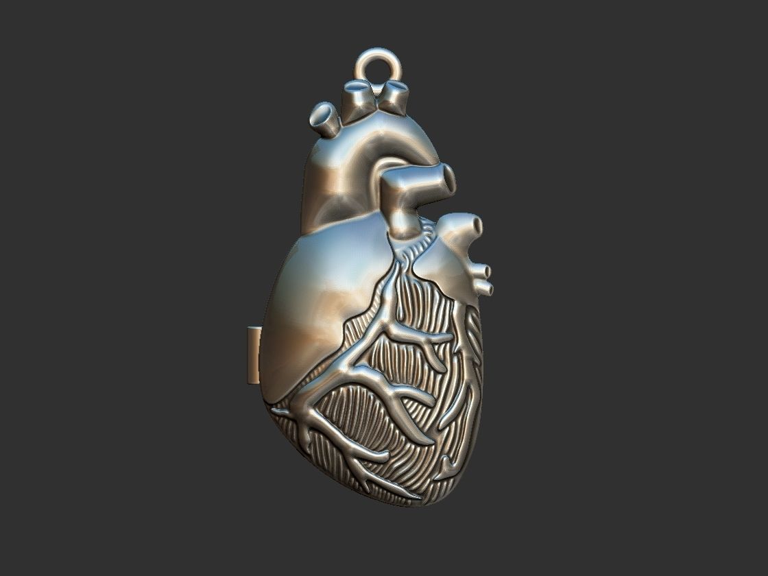 Heart Reliquary - Photo Holder - Relicario 3D print model_3