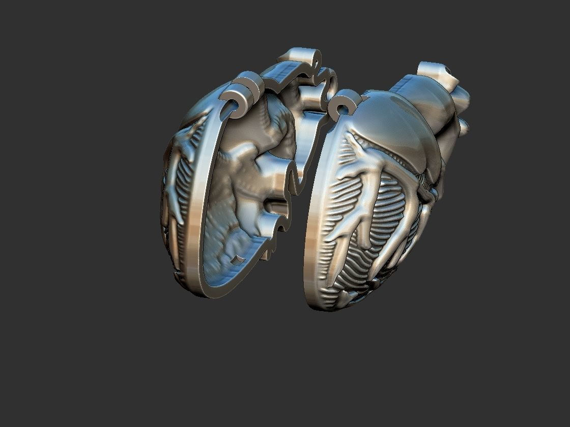 Heart Reliquary - Photo Holder - Relicario 3D print model_13